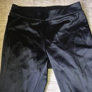 Black Satin Leggings by Express
